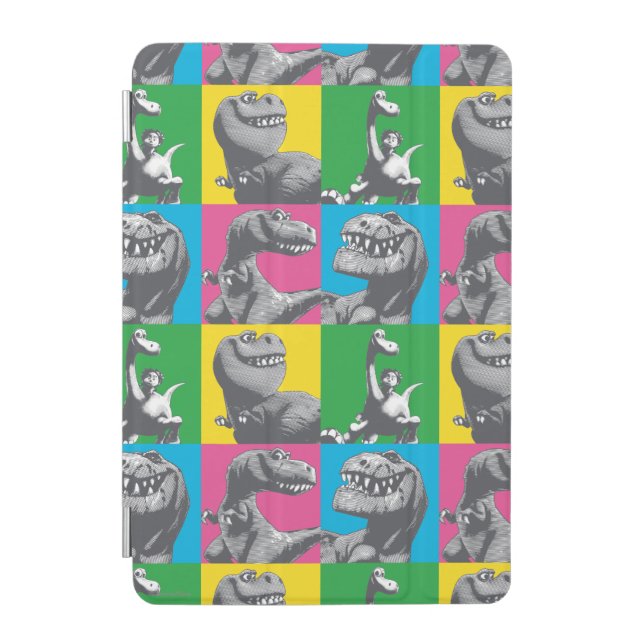 Dino Silhouette Four Square iPad Mini Cover (Front)