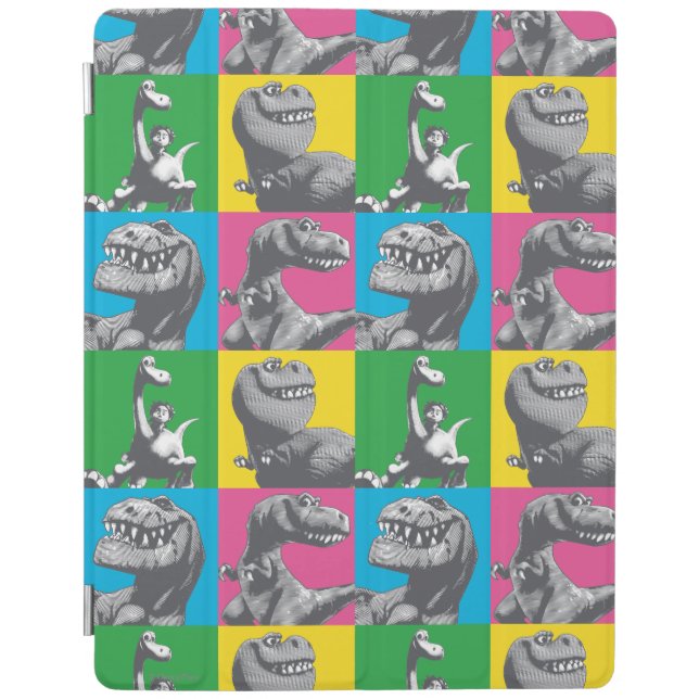 Dino Silhouette Four Square iPad Smart Cover (Front)