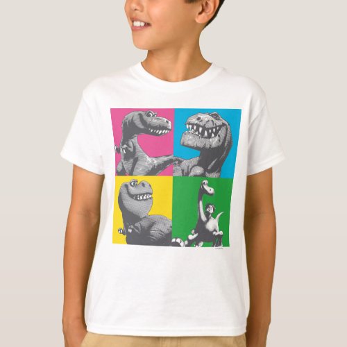 Dino Silhouette Four Square T_Shirt