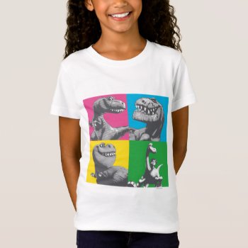 Dino Silhouette Four Square T-shirt by gooddinosaur at Zazzle