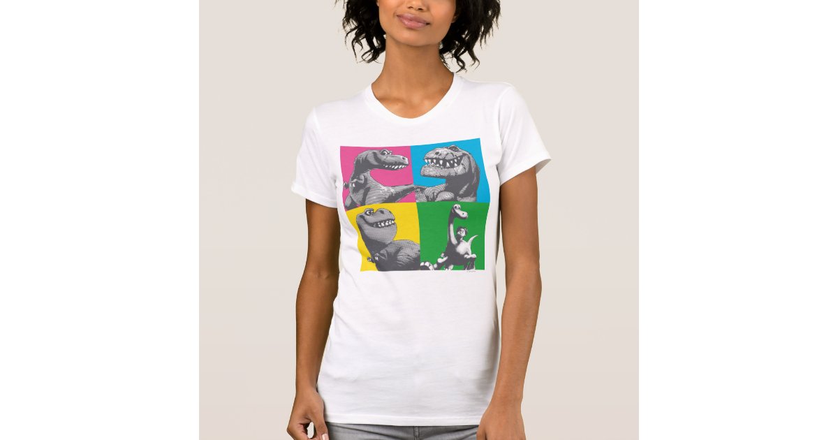 Dino Silhouette Four Square T-Shirt