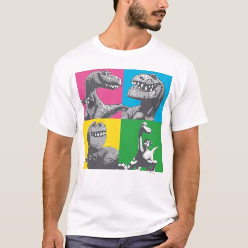 Dino Silhouette Four Square T_Shirt