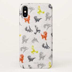 Dino Silhouette Pattern iPhone X Case