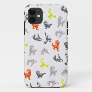 Dino Silhouette Pattern iPhone 11 Case
