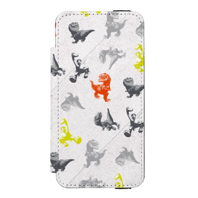Dino Silhouette Pattern Incipio iPhone Wallet Case (Folio Front)