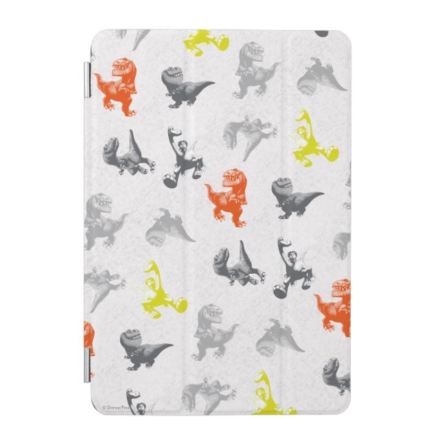 Dino Silhouette Pattern iPad Mini Cover (Front)