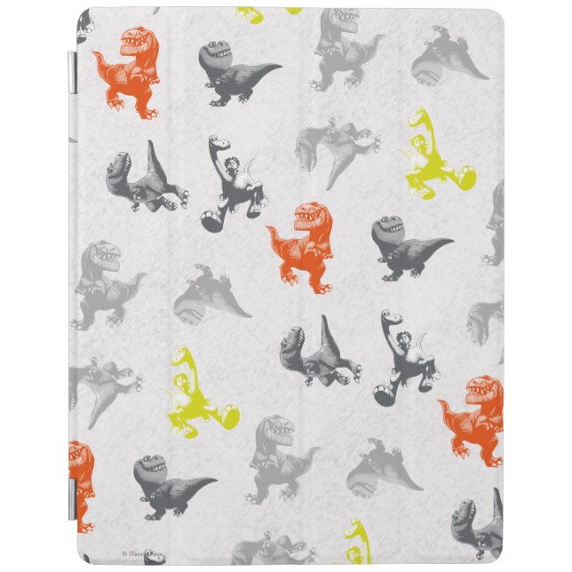 Dino Silhouette Pattern iPad Smart Cover (Front)