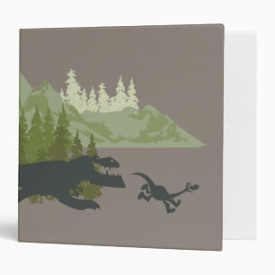 Dino Silhouettes Running Binder