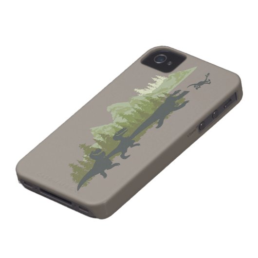 Dino Silhouettes Running Case-Mate iPhone Case (Bottom)
