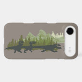 Dino Silhouettes Running Case-Mate iPhone Case (Back (Horizontal))