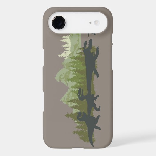 Dino Silhouettes Running Case-Mate iPhone Case (Back)