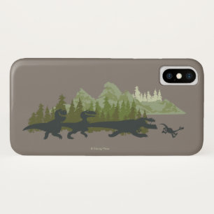 Dino Silhouettes Running iPhone X Case