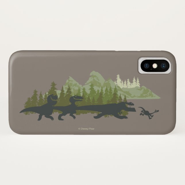 Dino Silhouettes Running Case-Mate iPhone Case (Back (Horizontal))