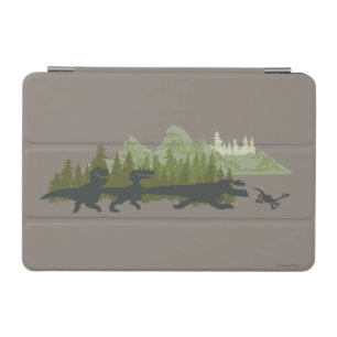 Dino Silhouettes Running iPad Mini Cover