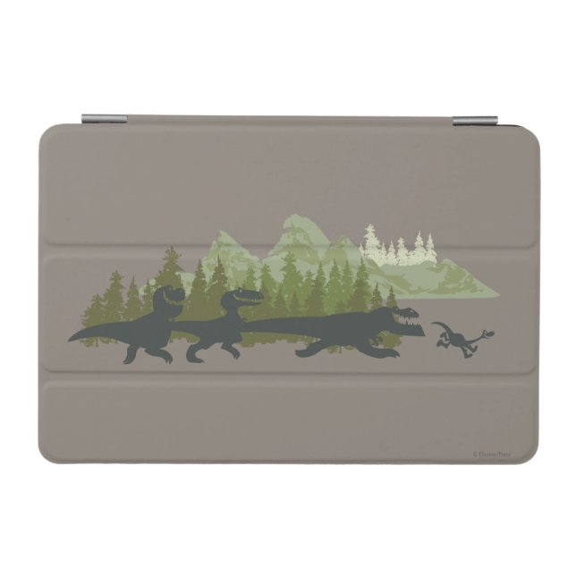 Dino Silhouettes Running iPad Mini Cover (Horizontal)