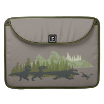 Dino Silhouettes Running Sleeve For MacBooks