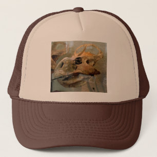 Dino Skull Oil Painting Trucker Hat