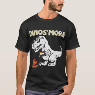 Dino smore Funny Camping Trex Dinosaur Camper T-Shirt