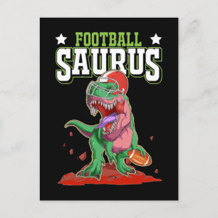 Dino Sport American Football playing Trex Postcard