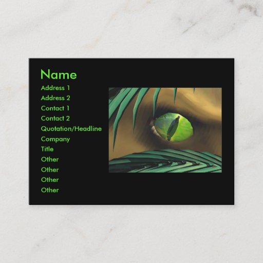 Customizable Dino Spy - Chubby Business Card Template