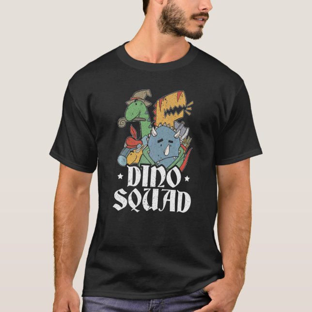 Dino Squad Future Paleontologist Fossil Dinosaur T-Shirt (Front)