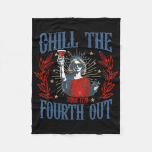 Dino Statue Of Liberty 4th Of July Trex Boys Ameri Fleece Blanket