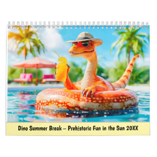 Dino Summer Break – Prehistoric Fun in the Sun Calendar
