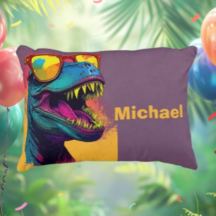 Dino T Rex Kids Accent Pillow