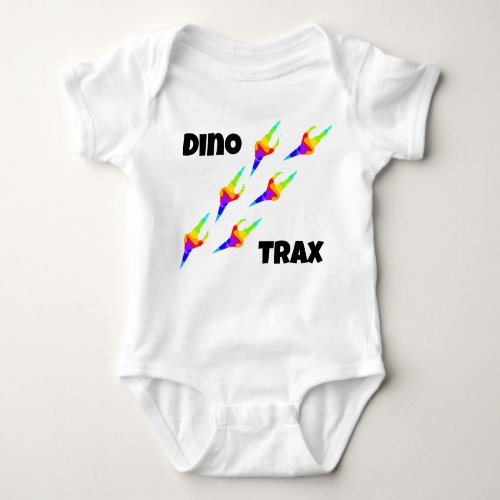 DINO TRAX ONE PIECE BABY BODYSUIT