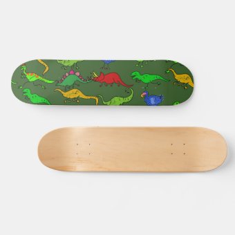Dino Wallpaper Skateboard | Zazzle