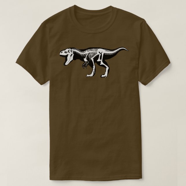 Dino  Women, Dinosaur Skeleton T  T-Shirt (Design Front)