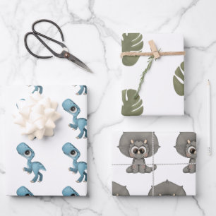 Dino wrapping paper