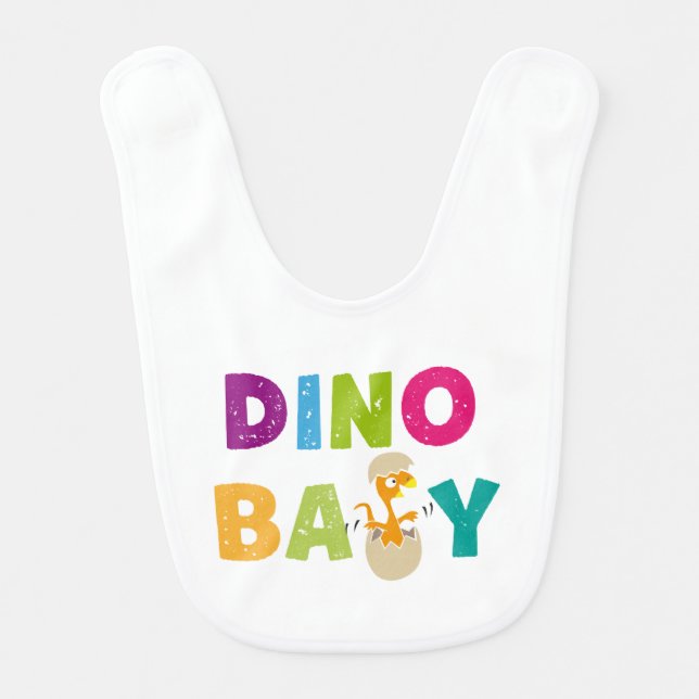 dinobaby baby bib (Front)