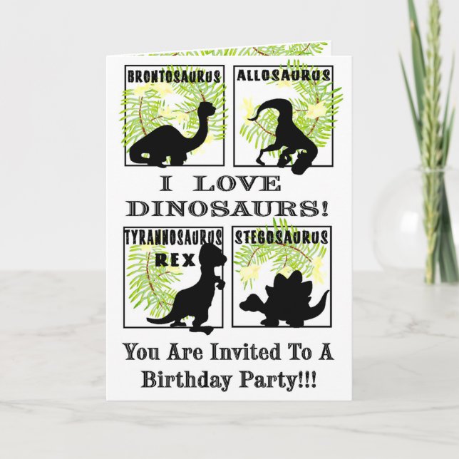 Dinobites Birthday Party Invitaitons ! Invitation (Front)