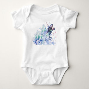Dinocorn Baby Crystal Fantasy Dinosaur Unicorn Bodysuit