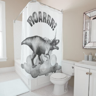 Tyrannosaur Shower Curtains Zazzle