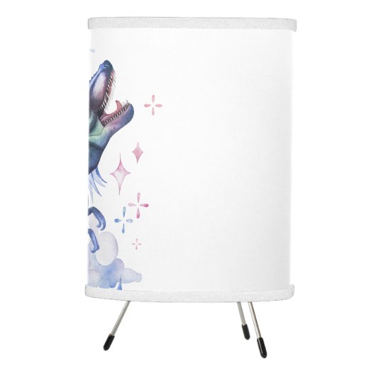 Dinocorn Crystal Dinosaur Unicorn Fantasy Unisaur Tripod Lamp (Right)