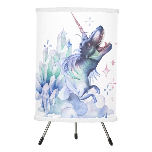 Dinocorn Crystal Dinosaur Unicorn Fantasy Unisaur Tripod Lamp