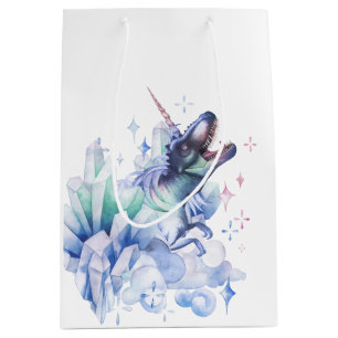 Dinocorn Crystal Unicorn Dinosaur Mystical Party Medium Gift Bag