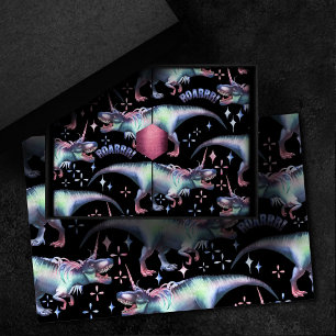 Dinocorn Pattern Colorful Dinosaur Unicorn Horn Tissue Paper