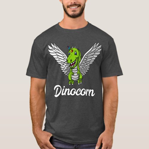 Dinocorn TRex Dinosaur Unicorn T_Shirt