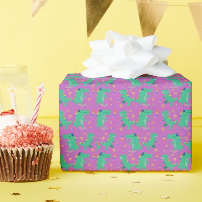 DinoCroc Wrapping Paper (Birthday Party)