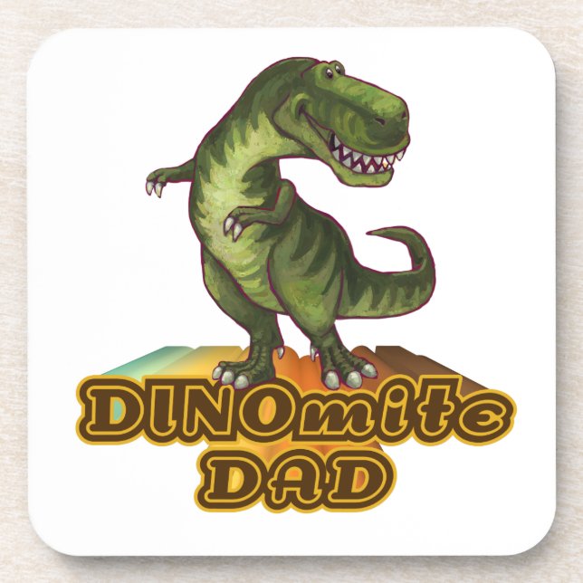 Dinomite Dad Coaster (Front)