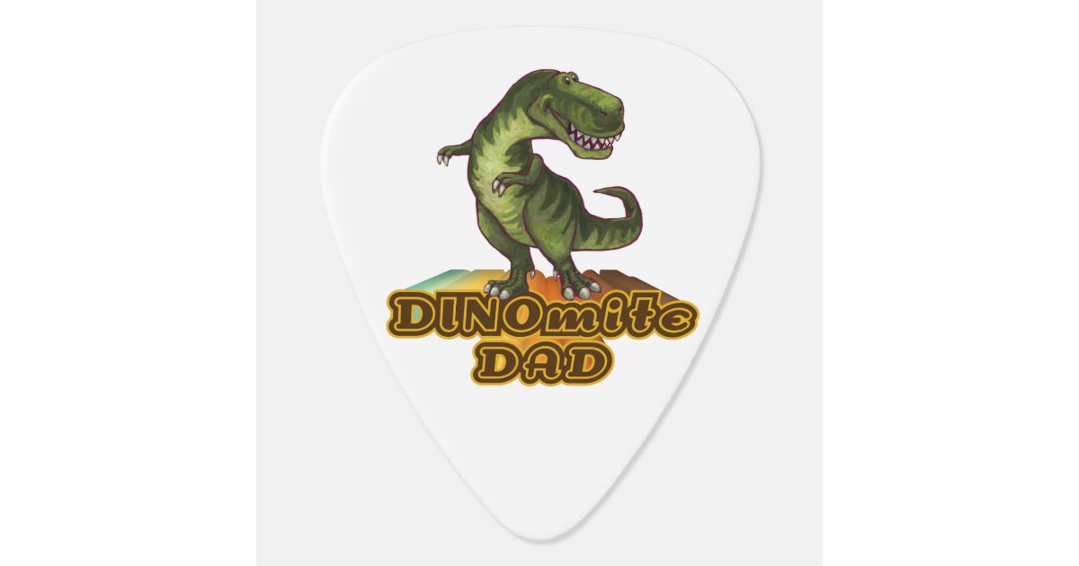 Dinomite Dad Guitar Pick | Zazzle