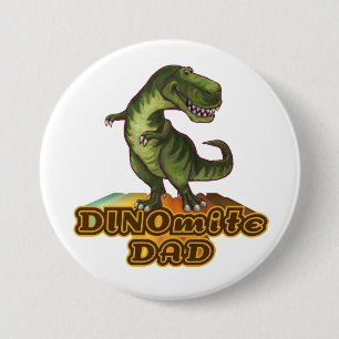 Dinomite Dad Pinback Button