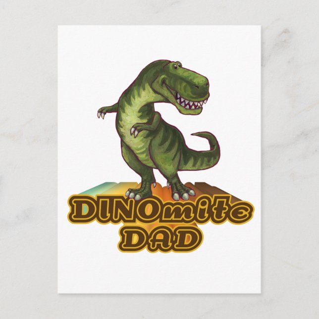 Dinomite Dad Postcard (Front)