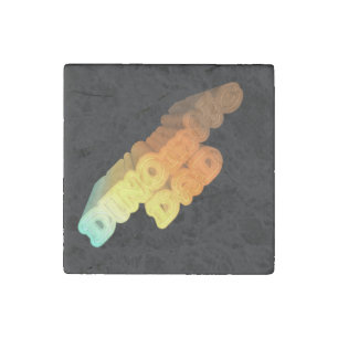 Dinomite Dad Words Stone Magnet