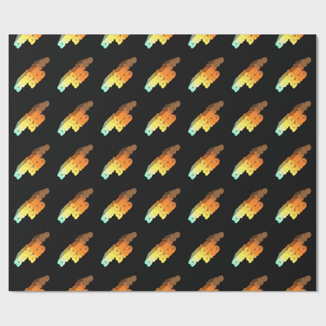 Dinomite Dad Words Wrapping Paper (Flat)