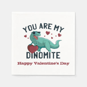 Dinomite Valentine Humor Napkins