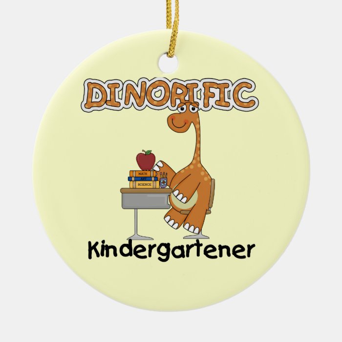 Dinorific Kindergartener T shirts and Gifts Christmas Tree Ornament